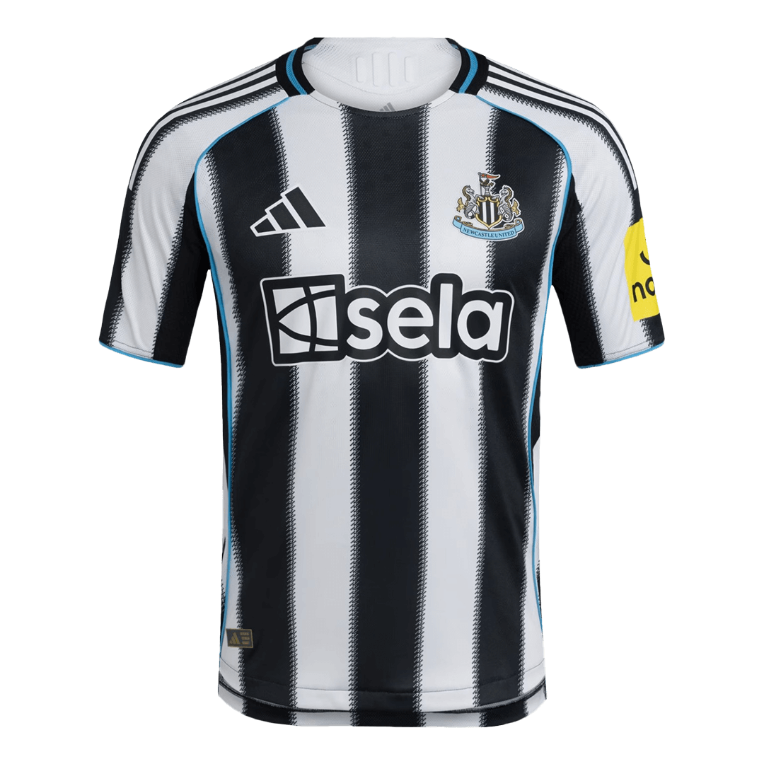 Camiseta Auténtica Newcastle United 2025/26 Home Local Hombre - Versión Jugador - camisetasfutbol