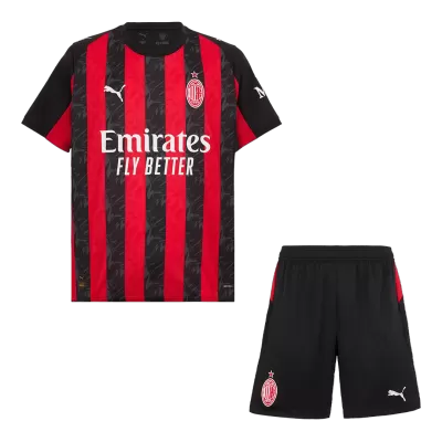 Conjunto AC Milan 
2025/26 Home Local Hombre (Camiseta + Pantalón Corto) - camisetasfutbol