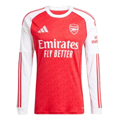 Arsenal Home Long Sleeve Soccer Jersey 2025/26 Red - camisetasfutbol