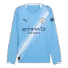Camiseta Manga Larga Manchester City 2025/26 Home Local Hombre - Versión Hincha - camisetasfutbol