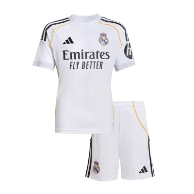 Miniconjunto Real Madrid 2025/26 Primera Equipación Niño (Camiseta + Pantalón Corto) - camisetasfutbol