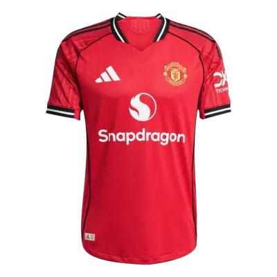 Camiseta Auténtica Manchester United 2025/26 Primera Equipación Hombre - Versión Jugador - camisetasfutbol