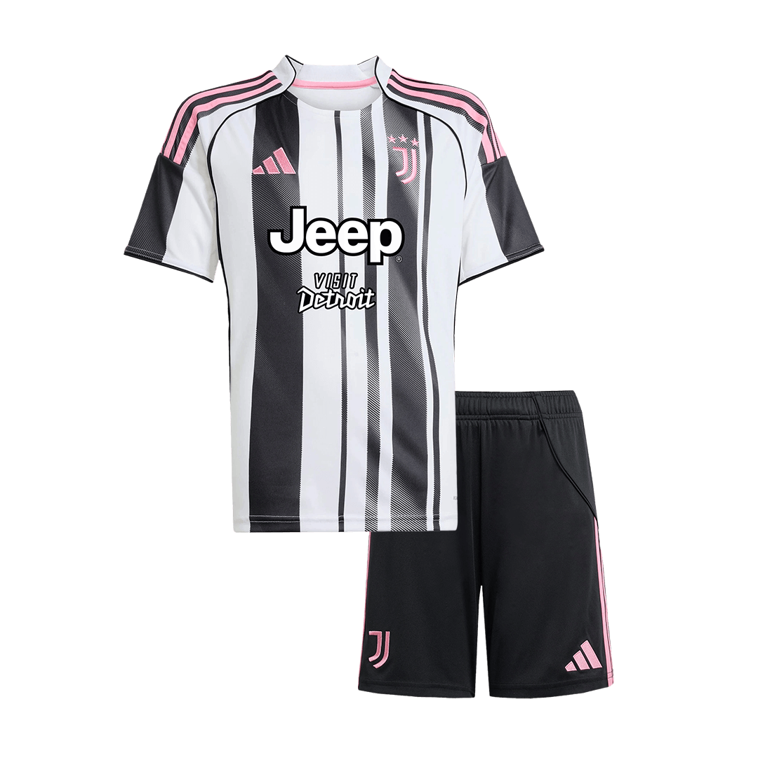 Miniconjunto Juventus 2025/26 Primera Equipación Niño - camisetasfutbol