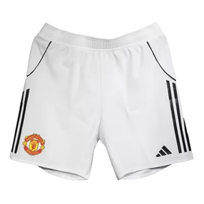 Pantalón Corto Auténtica Manchester United 2025/26 Home Local Hombre - camisetasfutbol