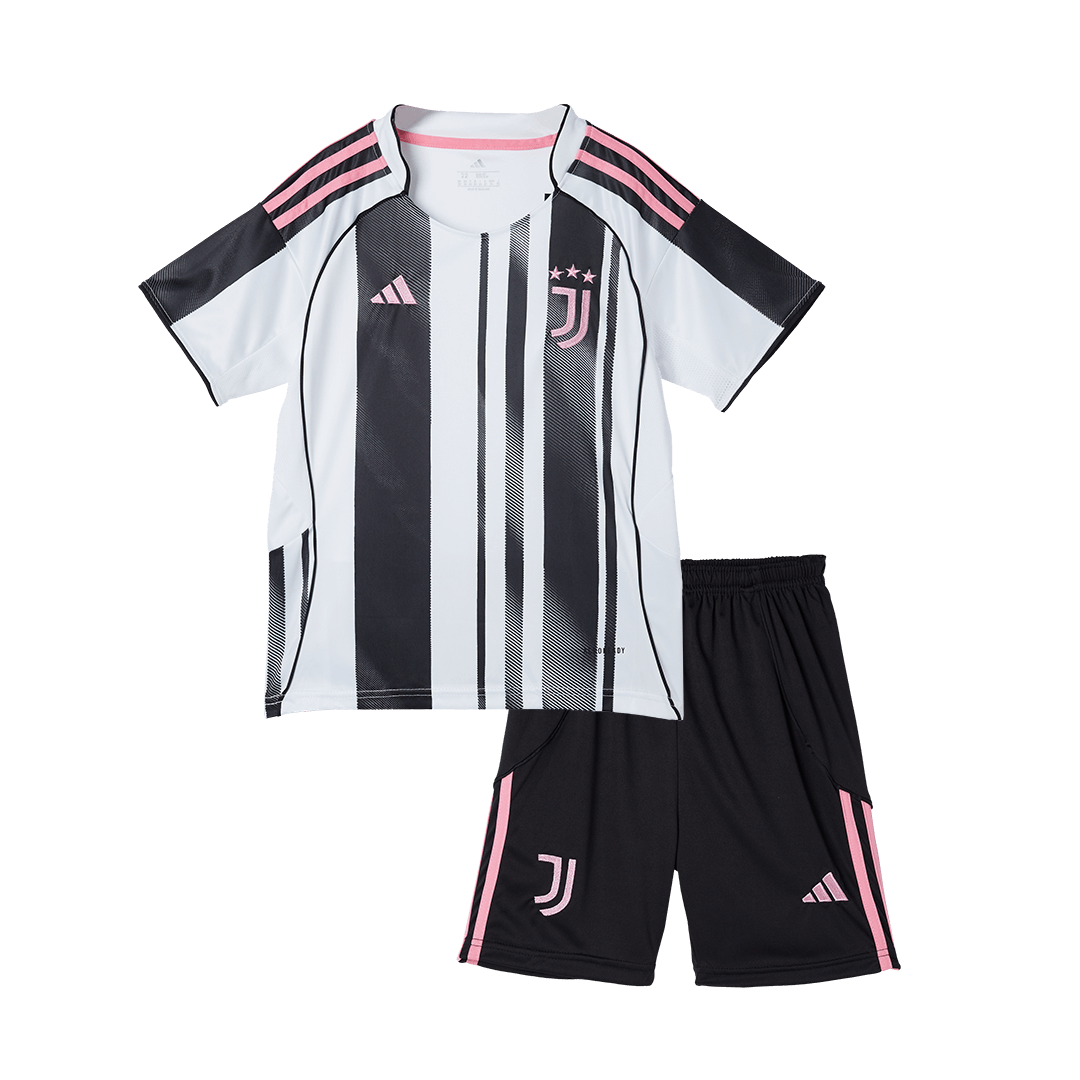 Miniconjunto Juventus 2025/26 Primera Equipación Niño - camisetasfutbol