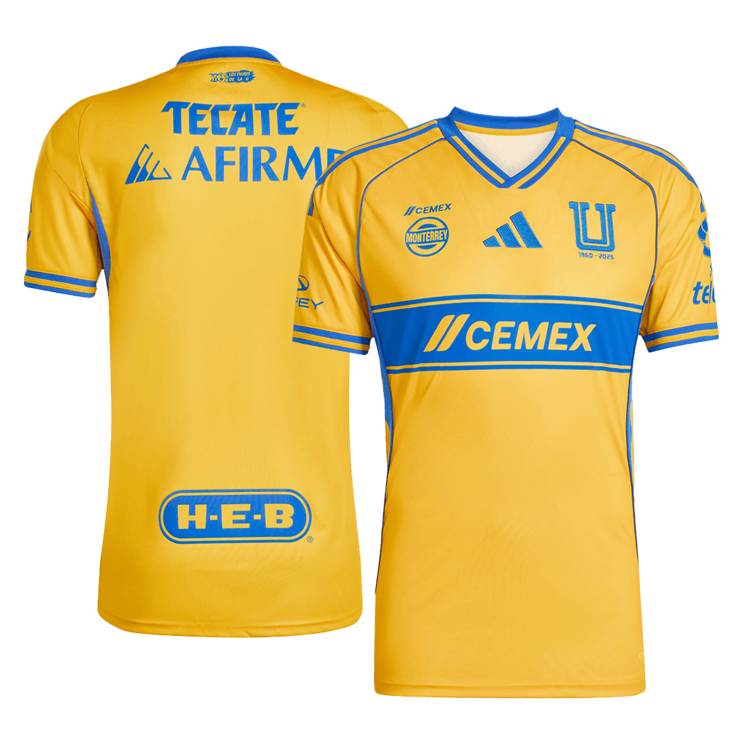 Camiseta Tigres UANL 2025/26 Primera Equipación Hombre - Versión Hincha - camisetasfutbol
