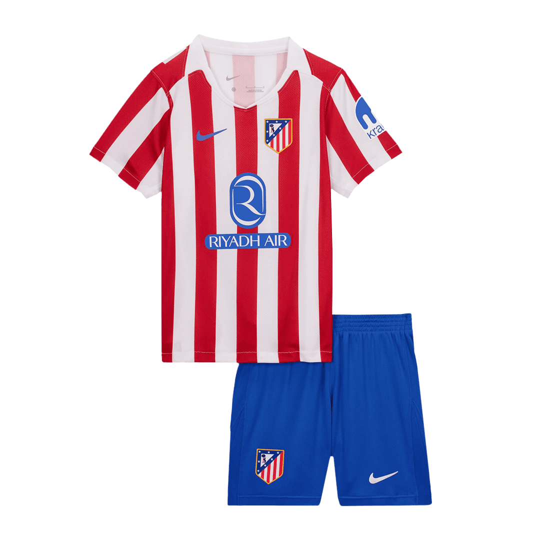 Miniconjunto Atlético de Madrid 2025/26 Primera Equipación Niño - camisetasfutbol
