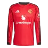 Camiseta Manga Larga Manchester United 2025/26 Primera Equipación Hombre - Versión Hincha - camisetasfutbol