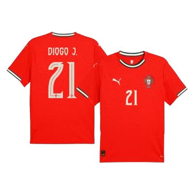 Camiseta DIOGO J. #21 Portugal 2025 Primera Equipación Hombre - Versión Hincha - camisetasfutbol