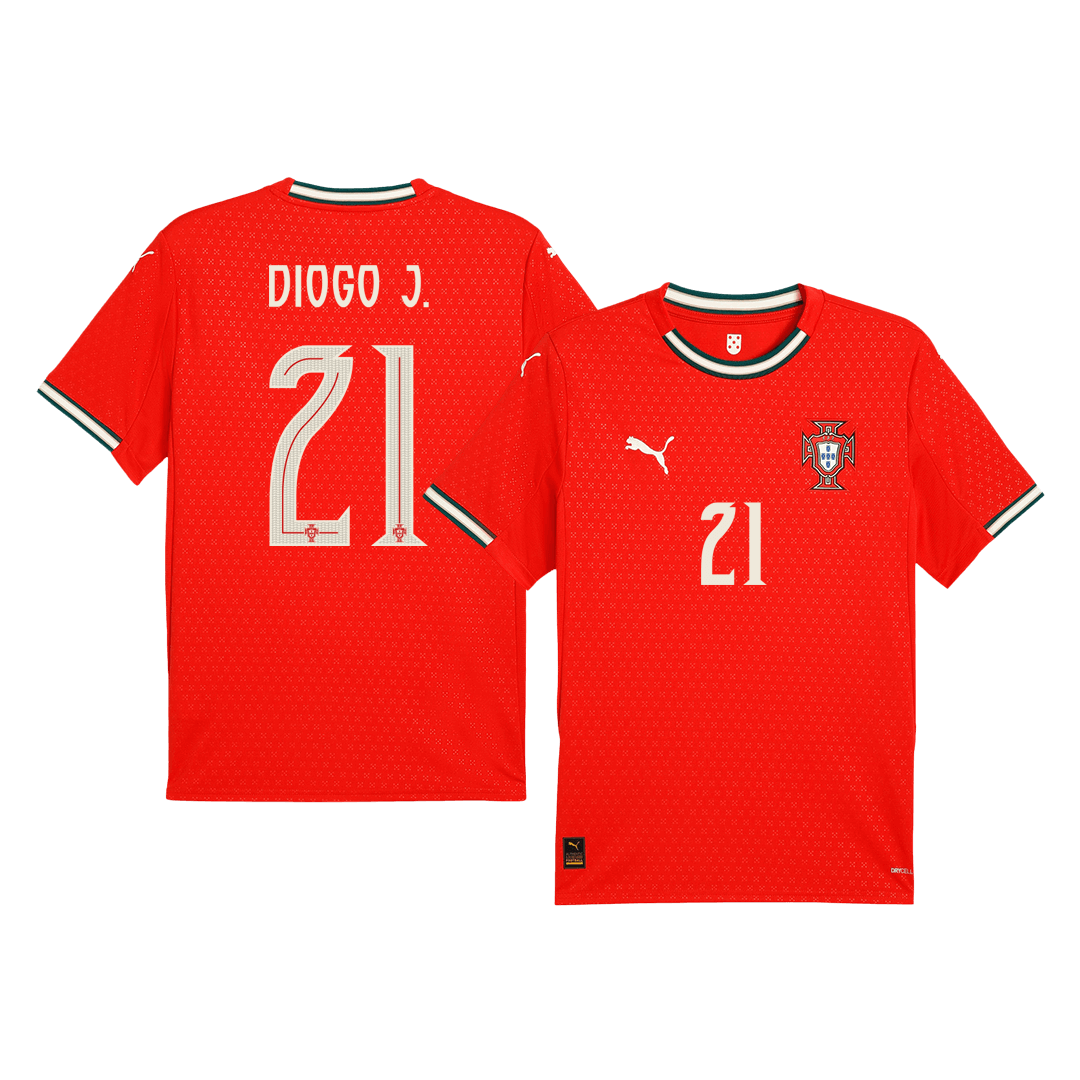 Camiseta DIOGO J. #21 Portugal 2025 Primera Equipación Hombre - Versión Hincha - camisetasfutbol