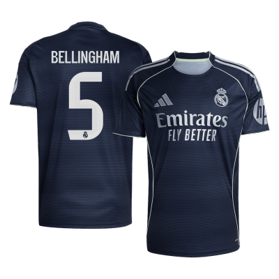 Camiseta BELLINGHAM #5 Real Madrid 2025/26 Segunda Equipación Hombre - Versión Hincha - camisetasfutbol