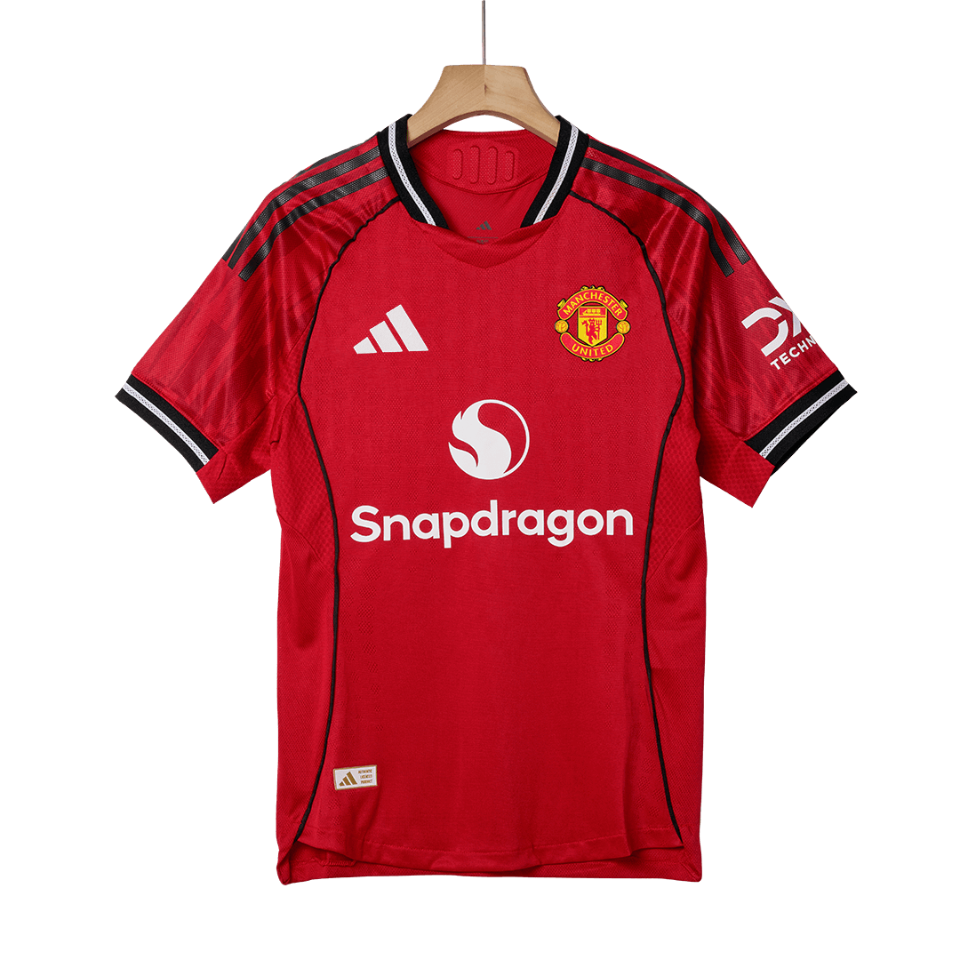 Camiseta versión jugador Manchester United 2025/26 Primera Equipación - Versión Jugador - camisetasfutbol