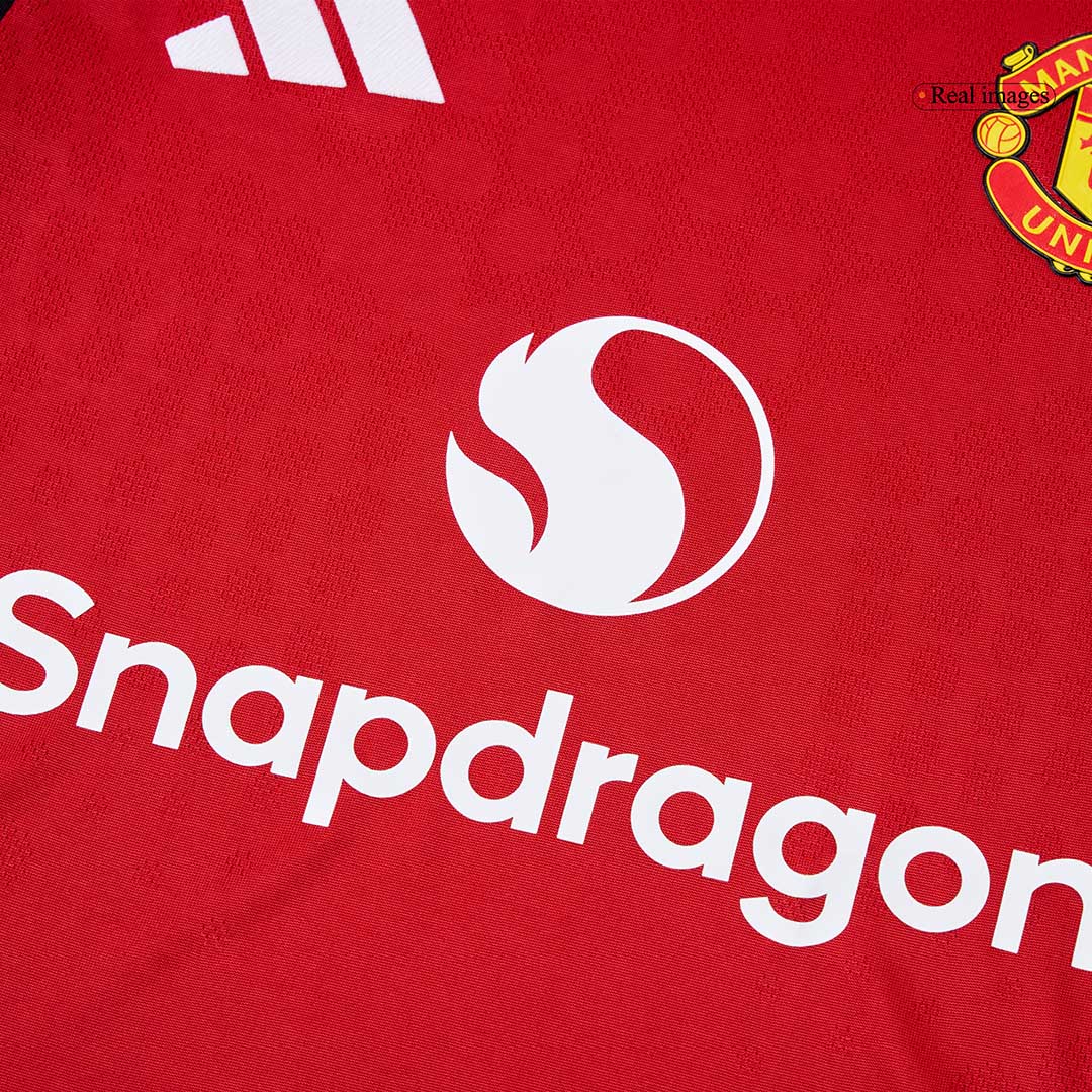 Camiseta versión jugador Manchester United 2025/26 Primera Equipación - Versión Jugador - camisetasfutbol