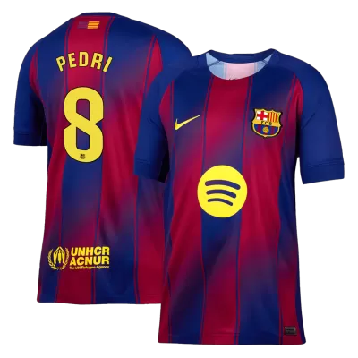 Camiseta PEDRI #8 Barcelona 2025/26 Primera Equipación Hombre - Versión Hincha - camisetasfutbol
