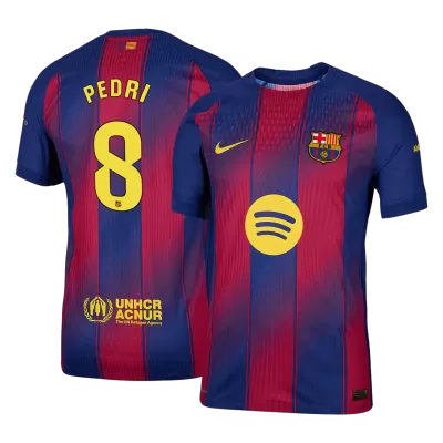 Camiseta PEDRI #8 Barcelona 2025/26 Primera Equipación Hombre - Versión Hincha - camisetasfutbol