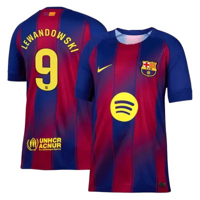Camiseta LEWANDOWSKI #9 Barcelona 2025/26 Primera Equipación Hombre - Versión Hincha - camisetasfutbol