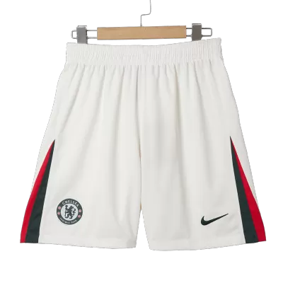 Chelsea Away Soccer Shorts 25/26 White - camisetasfutbol