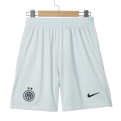 Inter Milan Away Soccer Shorts 2025/26 White - camisetasfutbol