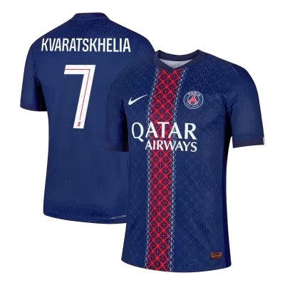 Camiseta Auténtica KVARATSKHELIA #7 PSG 2025/26 Primera Equipación Hombre - Versión Jugador - camisetasfutbol