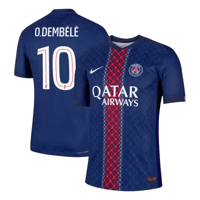 Camiseta Auténtica O.DEMBÉLÉ #10 PSG 2025/26 Primera Equipación Hombre - Versión Jugador - camisetasfutbol