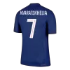 Camiseta Auténtica KVARATSKHELIA #7 PSG 2025/26 Primera Equipación Hombre - Versión Jugador - camisetasfutbol