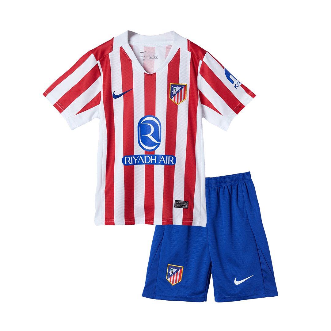 Miniconjunto Atlético de Madrid 2025/26 Primera Equipación Niño - camisetasfutbol