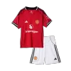 Miniconjunto Manchester United 2025/26 Primera Equipación Niño (Camiseta + Pantalón Corto) - camisetasfutbol