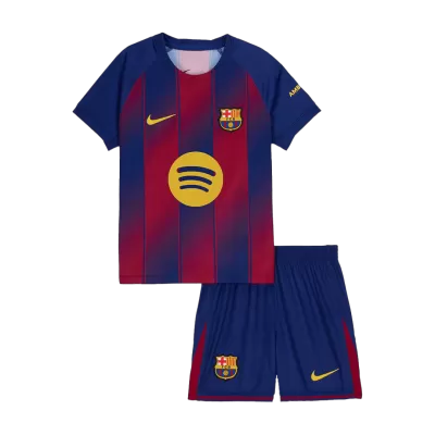 Miniconjunto Barcelona 2025/26 Primera Equipación Niño (Camiseta + Pantalón Corto) - camisetasfutbol