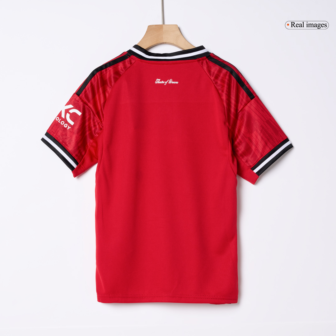 Miniconjunto Completo Manchester United 2025/26 Primera Equipación Niño - camisetasfutbol