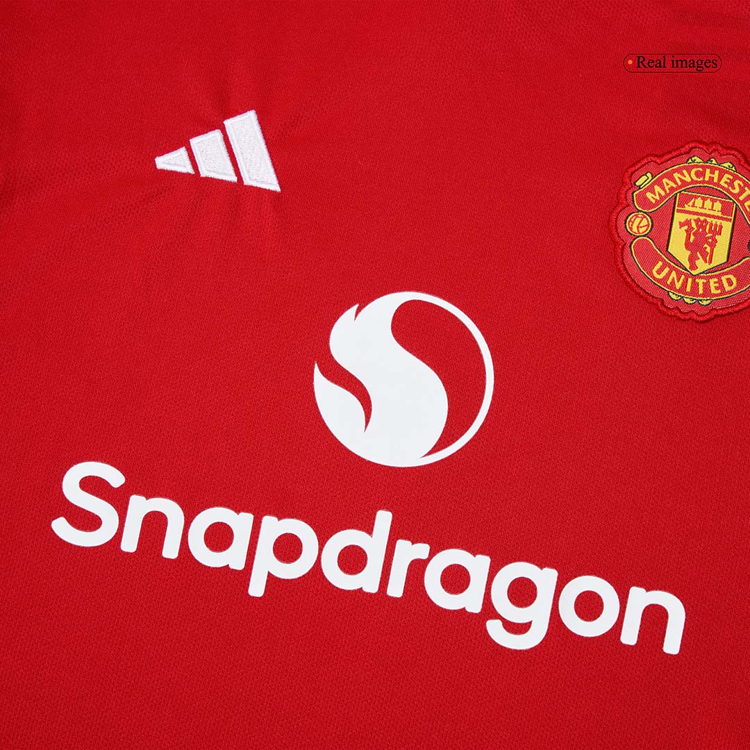 Miniconjunto Completo Manchester United 2025/26 Primera Equipación Niño - camisetasfutbol
