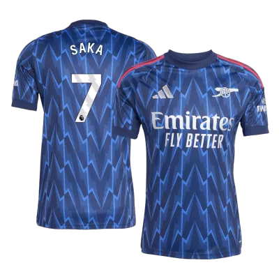 Camiseta SAKA #7 Arsenal 2025/26 Segunda Equipación Hombre - Versión Hincha - camisetasfutbol