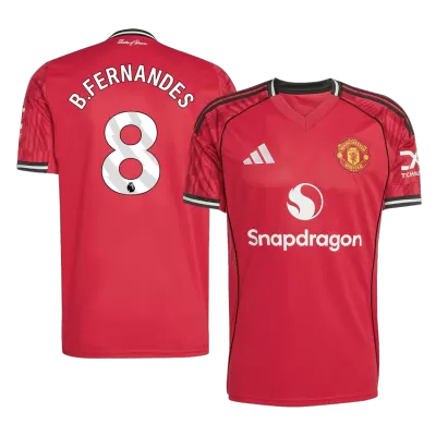 Camiseta B.FERNANDES #8 Manchester United 2025/26 Primera Equipación Hombre - Versión Hincha - camisetasfutbol