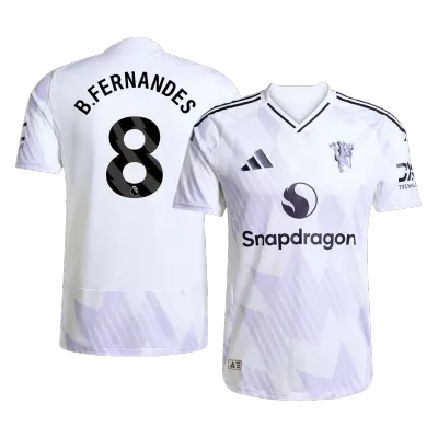 Camiseta Auténtica B.FERNANDES #8 Manchester United 2025/26 Segunda Equipación Hombre - Versión Jugador - camisetasfutbol