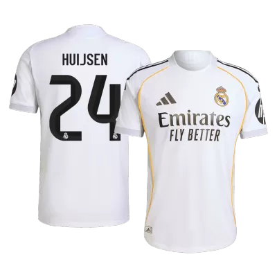 Camiseta Auténtica HUIJSEN #24 Real Madrid 2025/26 Primera Equipación Hombre - Versión Jugador - camisetasfutbol