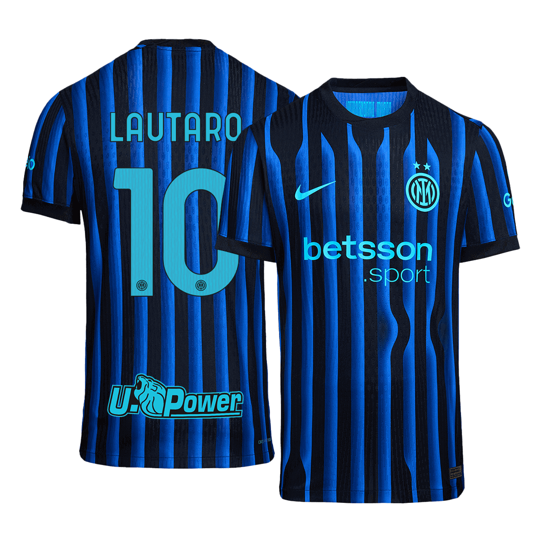 Camiseta Auténtica LAUTARO #10 Inter de Milán 2025/26 Primera Equipación Hombre - Versión Jugador - camisetasfutbol