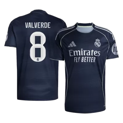 Camiseta VALVERDE #8 Real Madrid 2025/26 Segunda Equipación Hombre - Versión Hincha - camisetasfutbol