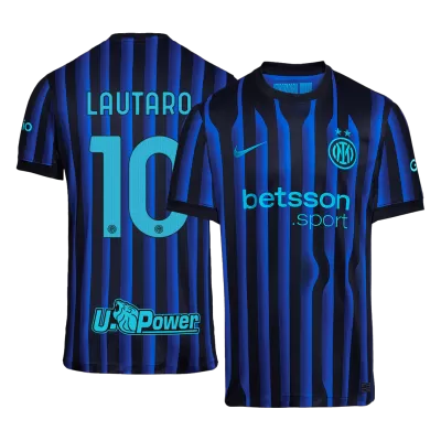 Camiseta LAUTARO #10 Inter de Milán 2025/26 Primera Equipación Hombre - Versión Hincha - camisetasfutbol
