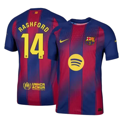 Camiseta Auténtica RASHFORD #14 Barcelona 2025/26 Primera Equipación Hombre - Versión Jugador - camisetasfutbol