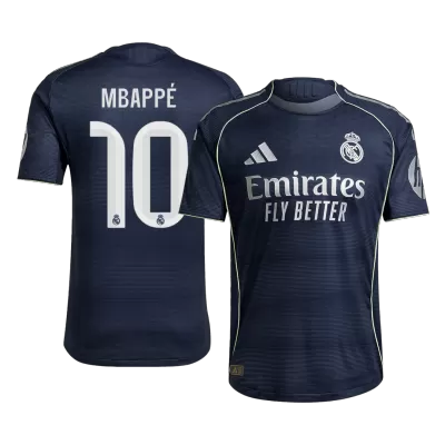 Camiseta Auténtica MBAPPÉ #10 Real Madrid 2025/26 Segunda Equipación Hombre - Versión Jugador - camisetasfutbol