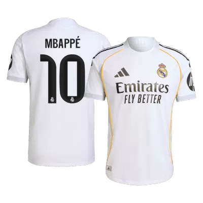 Camiseta Auténtica MBAPPÉ #10 Real Madrid 2025/26 Primera Equipación Hombre - Versión Jugador - camisetasfutbol