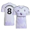 Camiseta B.FERNANDES #8 Manchester United 2025/26 Segunda Equipación Hombre - Versión Hincha - camisetasfutbol