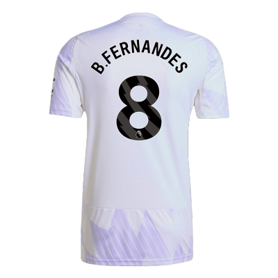 Camiseta B.FERNANDES #8 Manchester United 2025/26 Segunda Equipación Hombre - Versión Hincha - camisetasfutbol