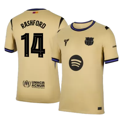 UCL Camiseta RASHFORD #14 Barcelona 2025/26 Segunda Equipación Hombre - Versión Hincha - camisetasfutbol