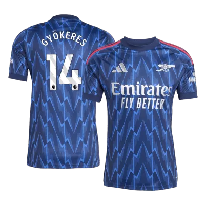 Camiseta GYÖKERES #14 Arsenal 2025/26 Segunda Equipación Hombre - Versión Hincha - camisetasfutbol