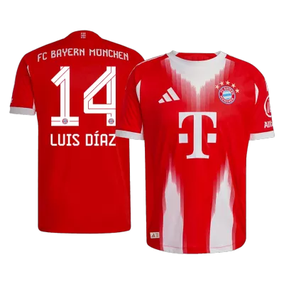 Camiseta versión jugador LUIS DÍAZ #14 Bayern Munich 2025/26 Primera Equipación - Versión Jugador - camisetasfutbol