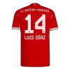Camiseta versión jugador LUIS DÍAZ #14 Bayern Munich 2025/26 Primera Equipación - Versión Jugador - camisetasfutbol