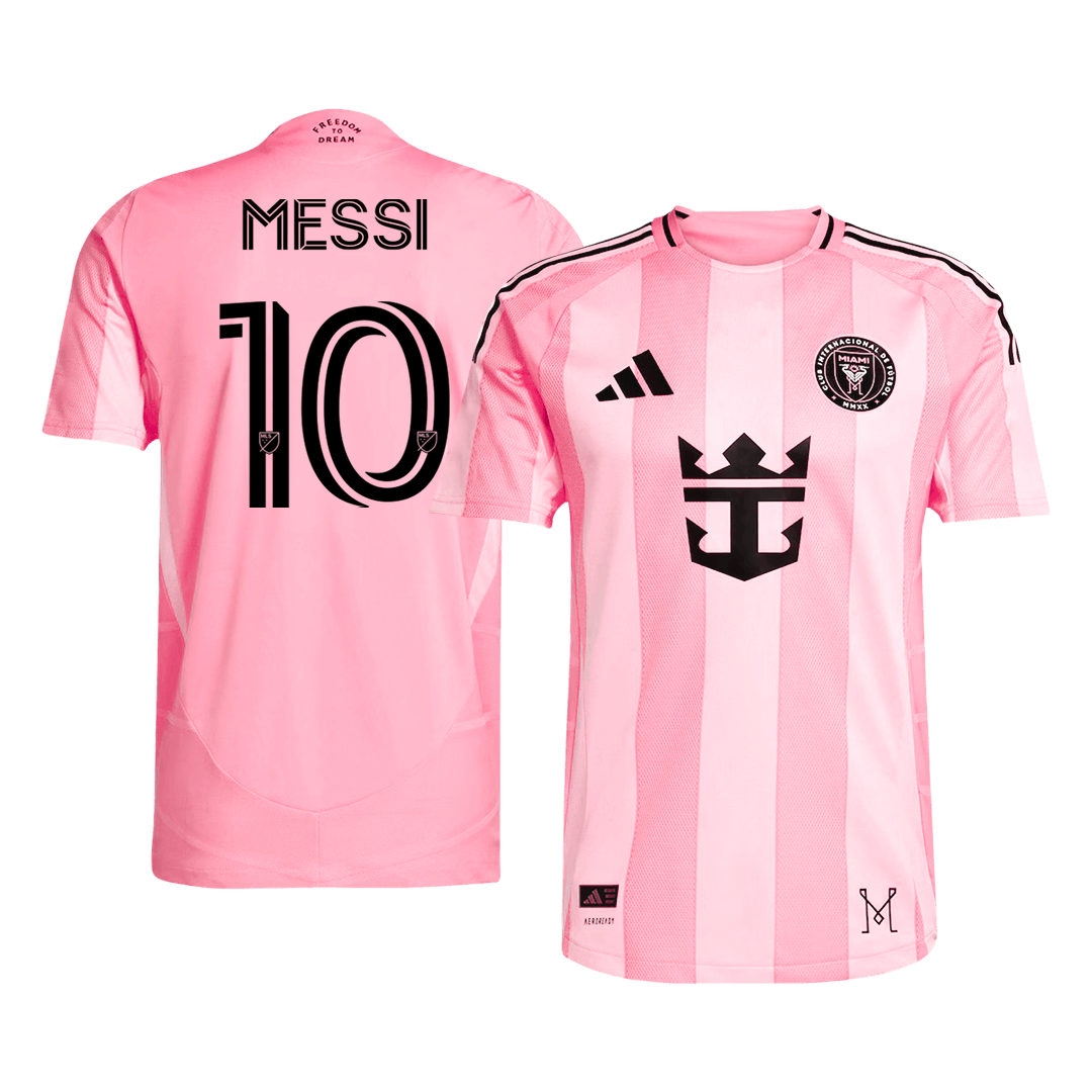 Camiseta Auténtica MESSI #10 Inter Miami CF 2025 Primera Equipación Local Hombre - Versión Jugador - camisetasfutbol
