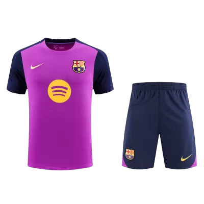Conjunto Barcelona 2025/26 Pre-Partido Entrenamiento Hombre - Versión Hincha - camisetasfutbol