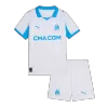 Miniconjunto Marseille 2025/26 Primera Equipación Niño (Camiseta + Pantalón Corto) - camisetasfutbol