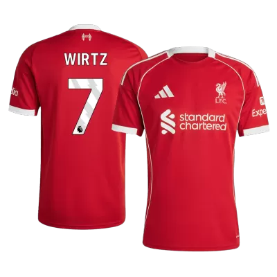 Camiseta WIRTZ #7 Liverpool 2025/26 Primera Equipación Hombre - Versión Hincha - camisetasfutbol
